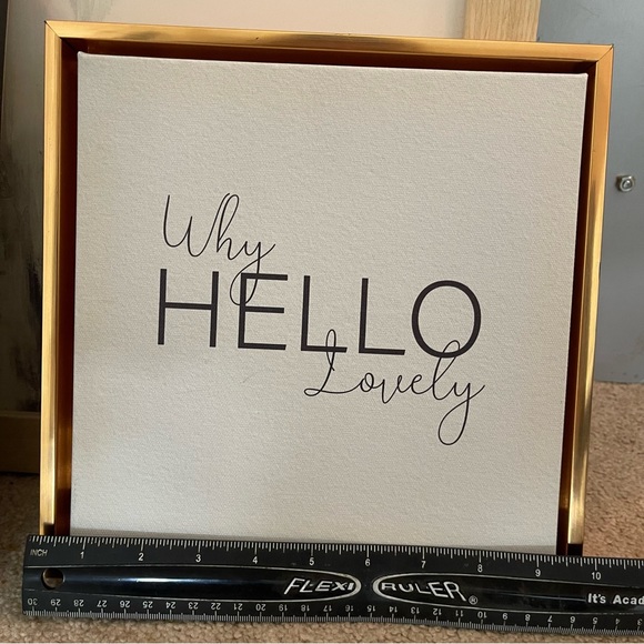 B&W + Rose-Gold Frame Home Decor | 10x10 in | Cute Picture for Wall or Table - Picture 5 of 5